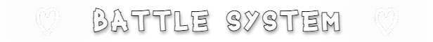 Immortal Boy: "BATTLE SYSTEM" text in white with heart icons on a black background.