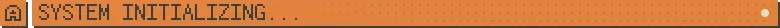 System Initializing – Infant God Infant God: Pixel banner reading “SYSTEM INITIALIZING...” with an A icon on left.