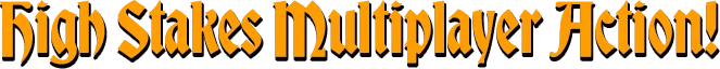 JUMP KING QUEST: "High Stakes Multiplayer Action!" in bold, orange medieval-style font.