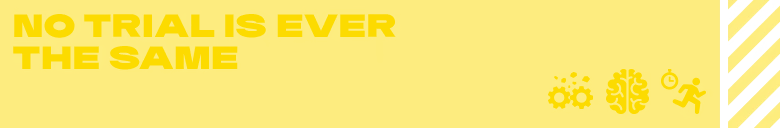 Yellow Warning Banner – Killing Things With Your Friends Killing Things With Your Friends: Yellow banner with faint title text and diagonal stripes at right.