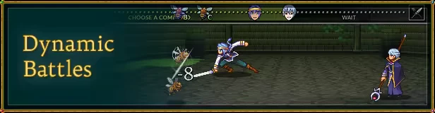 Dynamic Battle – Legends of Astravia Legends of Astravia: A character attacks bees with a sword; text reads "Dynamic Battles".