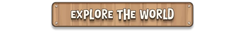 Life and Lemon: Wooden sign with bold white text reading “EXPLORE THE WORLD”.