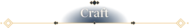 Lightkeeper: "Craft" text in elegant white font on a blue semicircle with gold decorative lines.