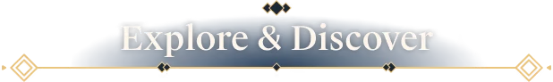 Lightkeeper: "Explore & Discover" text in white on a blue banner with gold diamond accents.