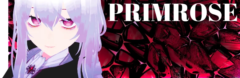 Living is Expensive...: Close-up of pale anime girl; large white text “PRIMROSE”.