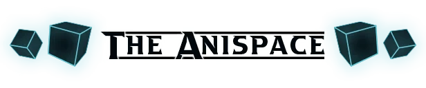 LumenTale: THE ANISPACE logo in bold black text, flanked by teal cubes.