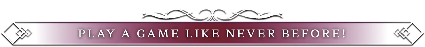 Luminleaf Chronicles: Ornate banner with text "PLAY A GAME LIKE NEVER BEFORE!" in bold white font.