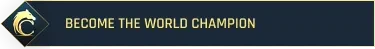 Magic Chess Online: Dark blue banner with gold text "BECOME THE WORLD CHAMPION" and horse icon.