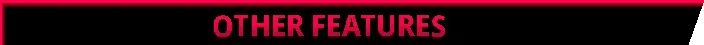 Magnavis: Red pixel text “OTHER FEATURES” centered on a black banner with red border.
