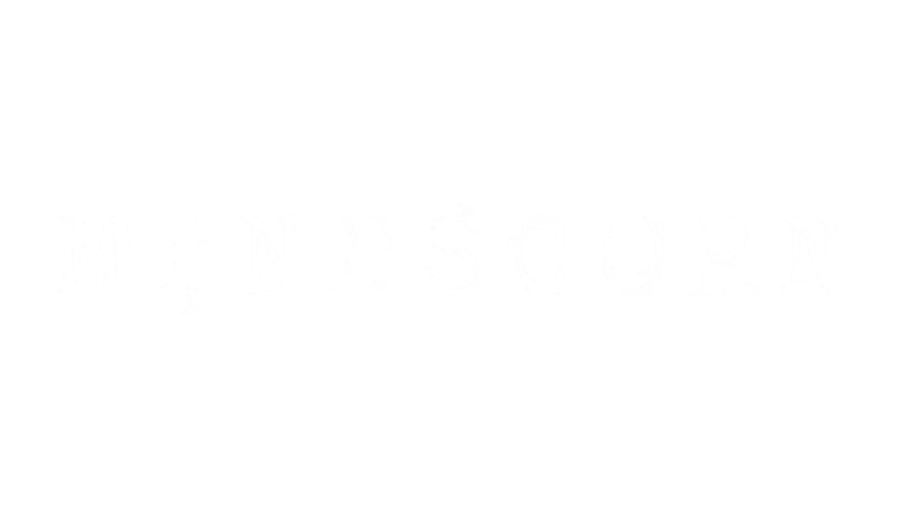 Mindscorn: Distressed white text on a black background spells "MINDSCORN" in a horror style.