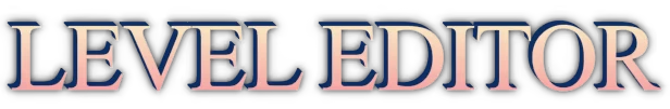 Miss Paint: Large serif text reading “LEVEL EDITOR” in pink with dark blue outline.