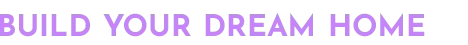 Moonfrost: Large purple gradient text reading BUILD YOUR DREAM HOME on black background.
