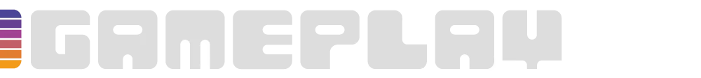 Gameplay Logo – NANOTINKER NANOTINKER: Large white “GAMEPLAY” text with a purple-to-orange gradient bar on left.