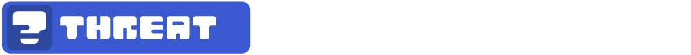 Threat Button – NANOTINKER NANOTINKER: Blue rounded banner with white question mark icon and THREAT text.