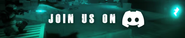 Obscurity: Soldier aiming rifle in night vision; text "JOIN US ON" with Discord logo.