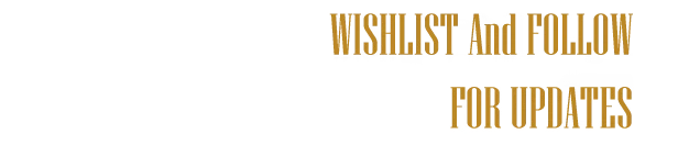 Wishlist Follow Banner – OPERATIVES: Revolve OPERATIVES: Gold distressed text “WISHLIST And FOLLOW” and “FOR UPDATES” on black.