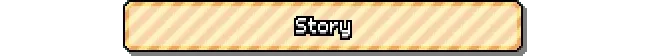 Paper Animal Adventure: Pixelated "Story" text on a striped, beige banner.