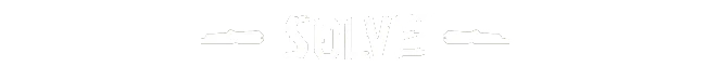 PHi: The word "SOLVE" in bold, white letters with a glitch effect on a black background.