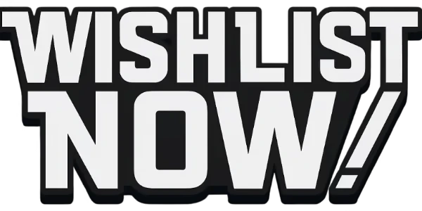 PiPu Party: Bold white text on black background reads "WISHLIST NOW!" with an exclamation mark.