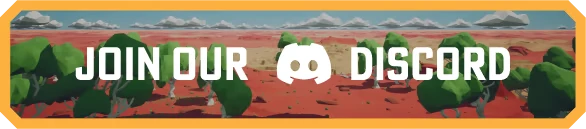 Join Discord Banner – Planetation Planetation: Banner reading "JOIN OUR DISCORD" with Discord logo over red landscape, trees.