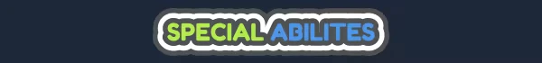Pocket Wheels: Text "SPECIAL ABILITIES" in bold, green and blue, outlined in white.