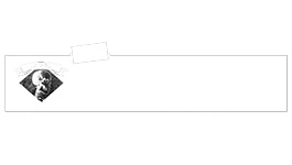 qualia: Black and white label with "100% Genuine Flesh Made!" and a skull in a diamond shape.