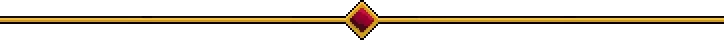 Gold Divider – Red Rogue Sea Red Rogue Sea: A thin gold line with a red diamond at the center on a black background.