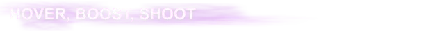 Hover Boost Shoot – Rivals Hover League Rivals Hover League: Bold white text "HOVER, BOOST, SHOOT" on a dynamic purple streak.