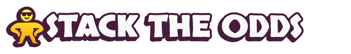 Rogue Waves: White text “STACK THE ODDS” with purple outline and flexing icon left.