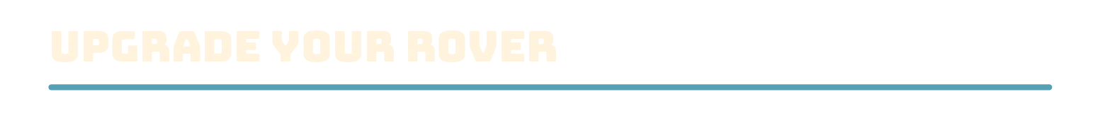 Rover’s Tale: Large white pixel text “UPGRADE YOUR ROVER” on black banner.