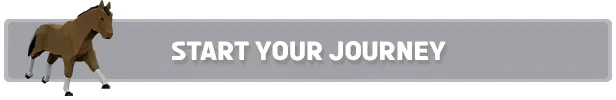Ryder: Low-poly brown horse beside a gray button with "START YOUR JOURNEY" in bold white text.