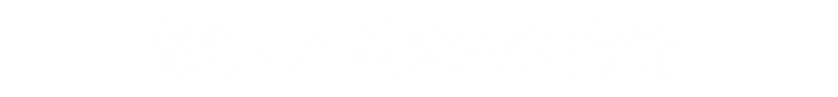 Seaward: White bold text “Save Memories” on a black background.