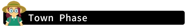 Town Phase – SUMMER ROAD 10-Minute Auto Roguelite SUMMER ROAD 10-Minute Auto Roguelite: Pixel girl icon beside “Town Phase” banner.