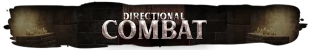 Directional Combat – Swordeye Swordeye: Banner with large white text “DIRECTIONAL COMBAT” on dark stone background.