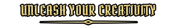 Unleash Creativity – SWORN SWORN: "Unleash Your Creativity" in gold medieval font on a black background with a gold line.