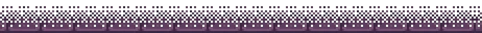 SYNTAXIA: Rows of purple pixelated blocks with black vertical lines, resembling a digital pattern.