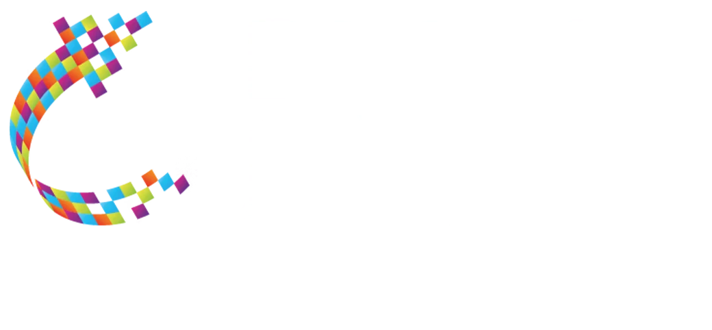 System Breakdown: White Digital Dragons logo with colorful pixel dragon on black background.