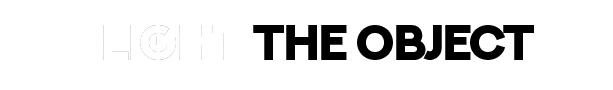 THANKS, LIGHT.: White text "LIGHT" with a light bulb inside the "G" on a black background.