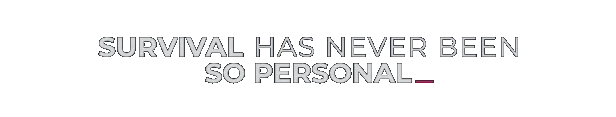 The Alters: Bold white text reads "SURVIVAL HAS NEVER BEEN SO PERSONAL" on a black background.