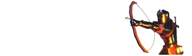 The Bleakest Keep: Armored archer aims a bow beside bold text "UPGRADE YOUR GEAR".