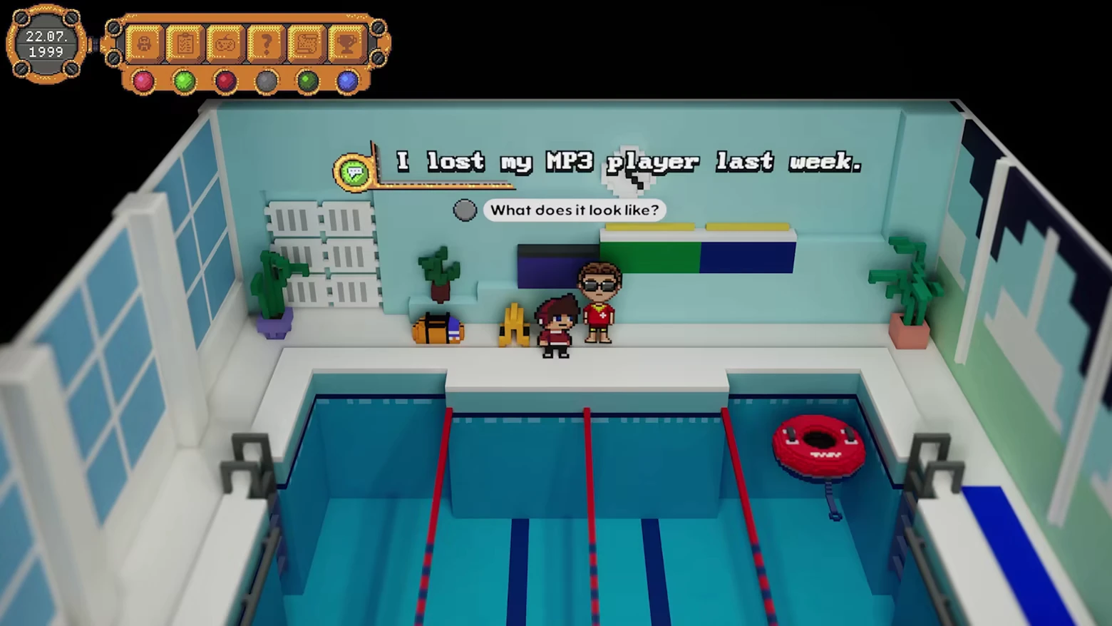 The Detectorist Guild: Poolside dialogue, “I lost my MP3 player last week.”.