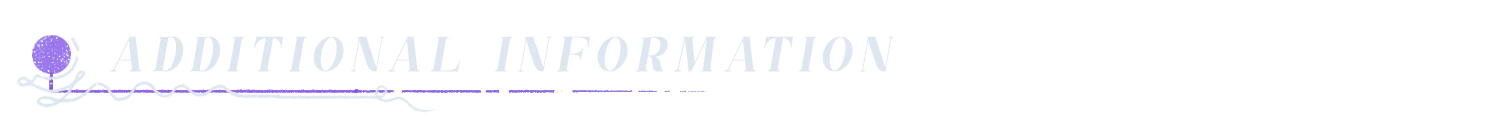 The Faraway King: White header text “ADDITIONAL INFORMATION” with purple underline bar.