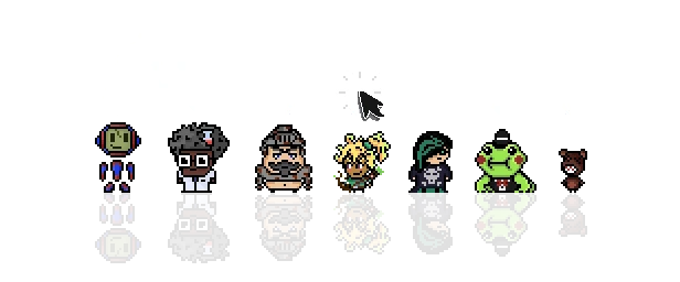 The Quizard's Domain: Pixel characters with speech bubble saying "Hang out on Discord!"