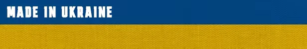The Sinking City 2: White “MADE IN UKRAINE” text on a blue and yellow banner.