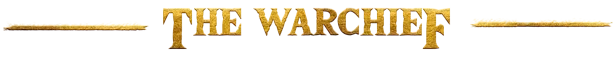 The Way of Wrath: "The Warchief" in bold, golden letters with decorative lines above and below.