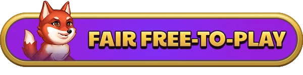 The World of Nifty Craft: Purple banner with a fox and bold gold text "FAIR FREE-TO-PLAY".