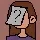 THERMOCLINE: Pixel art close-up of a person holding a gray device with a question mark icon.