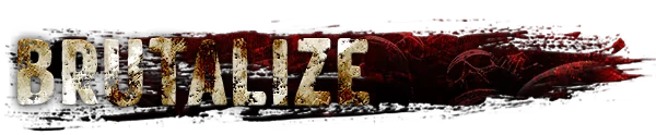 TORMENTOR: "BRUTALIZE" in distressed white text over a dark, red-tinted background with skulls.