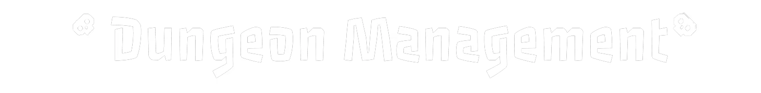 Dungeon Management – Underground Security Inc Underground Security Inc: "Dungeon Management" text in bold, white, stylized font with skulls.