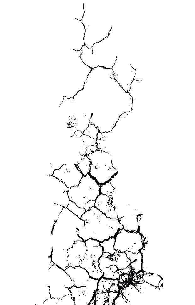 Urban Myth Dissolution Center: Dark, intricate network of glowing blue lines on a black background.